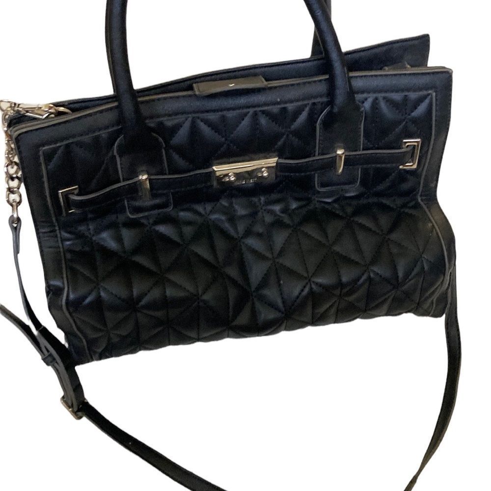 Nine West Womens Large Black Shoulder Bag